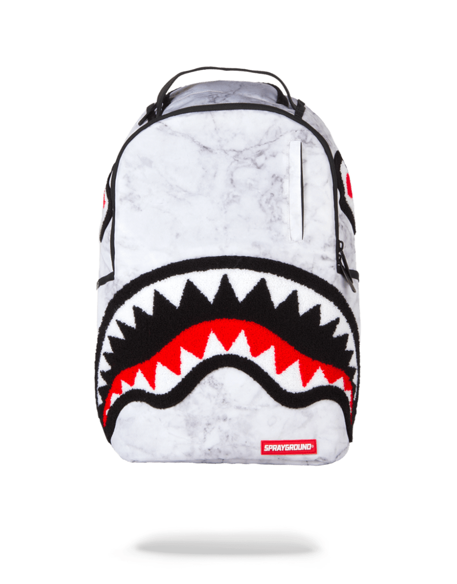 WHITE MARBLE BACKPACK