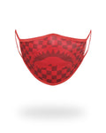 SHARKS IN PARIS (RED) FORM-FITTING MASK