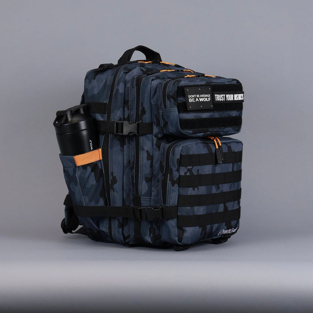 35L Backpack Black Camo Orange