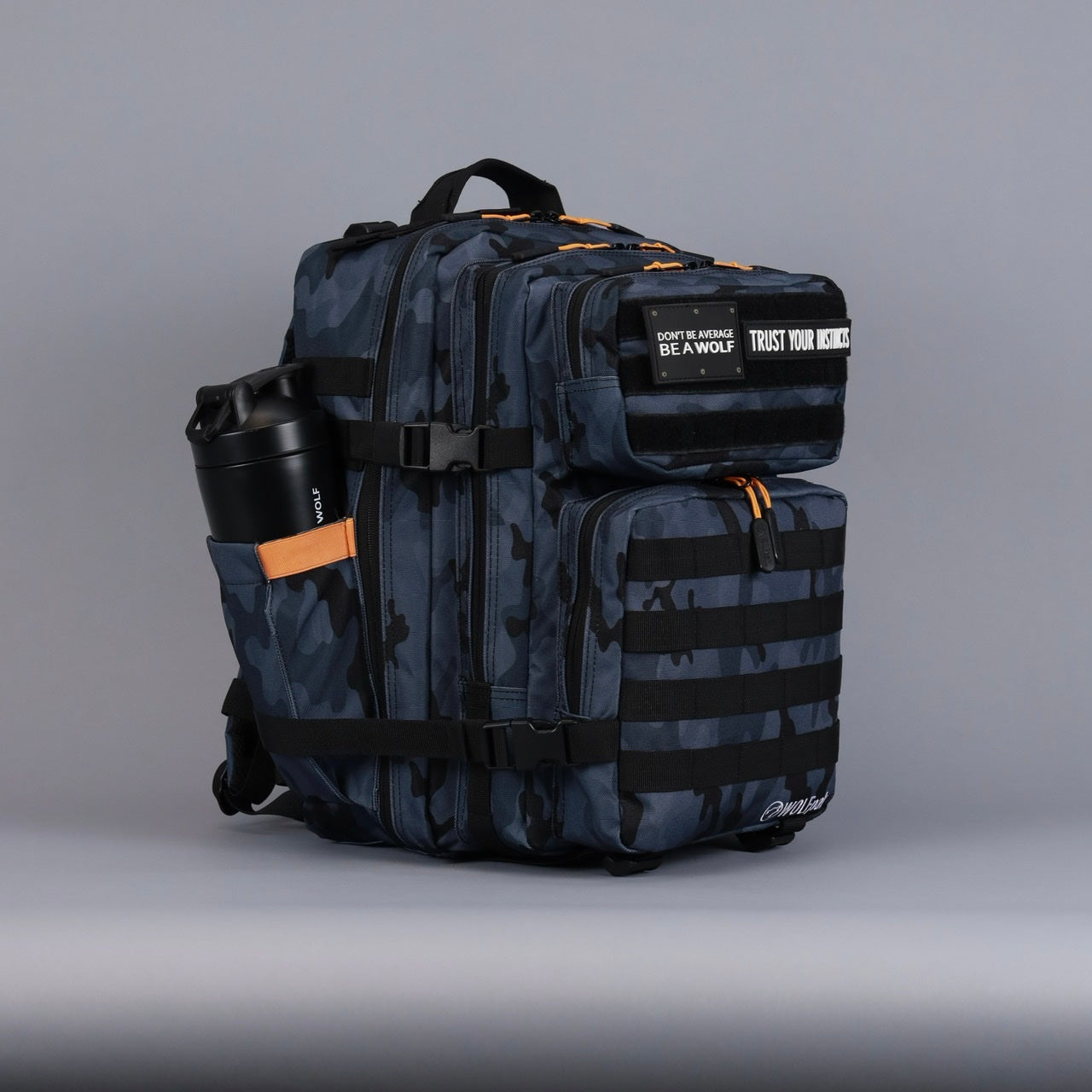 35L Backpack Black Camo Orange