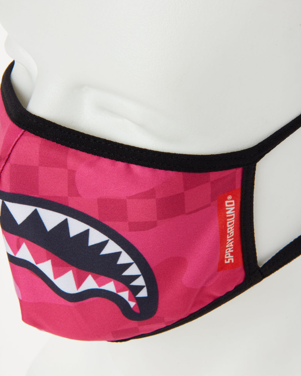PINK ANIME SHARK FORM-FITTING MASK