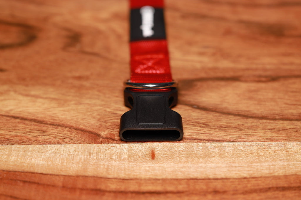 Adjustable Nylon Dog Collar Savage Red