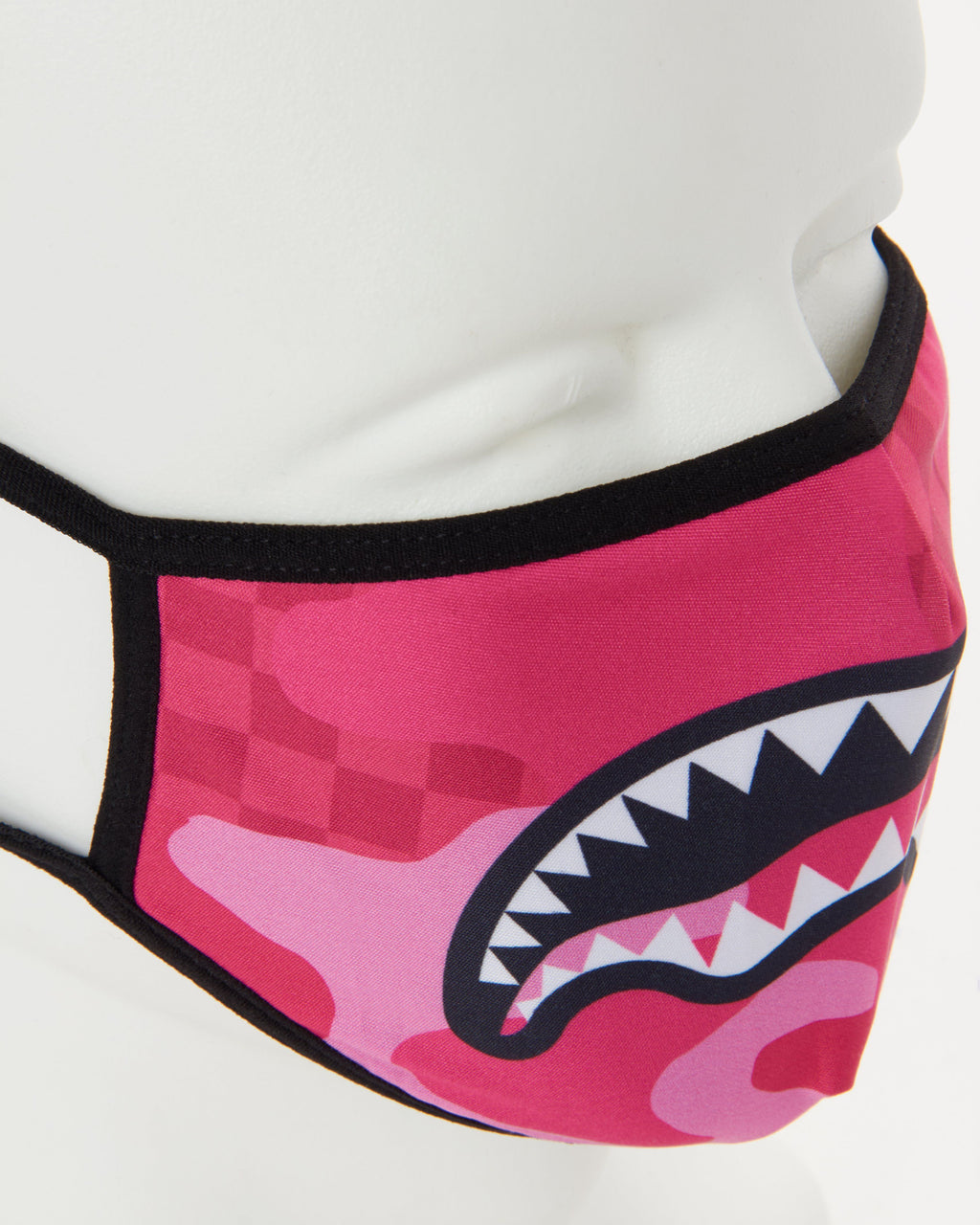 PINK ANIME SHARK FORM-FITTING MASK