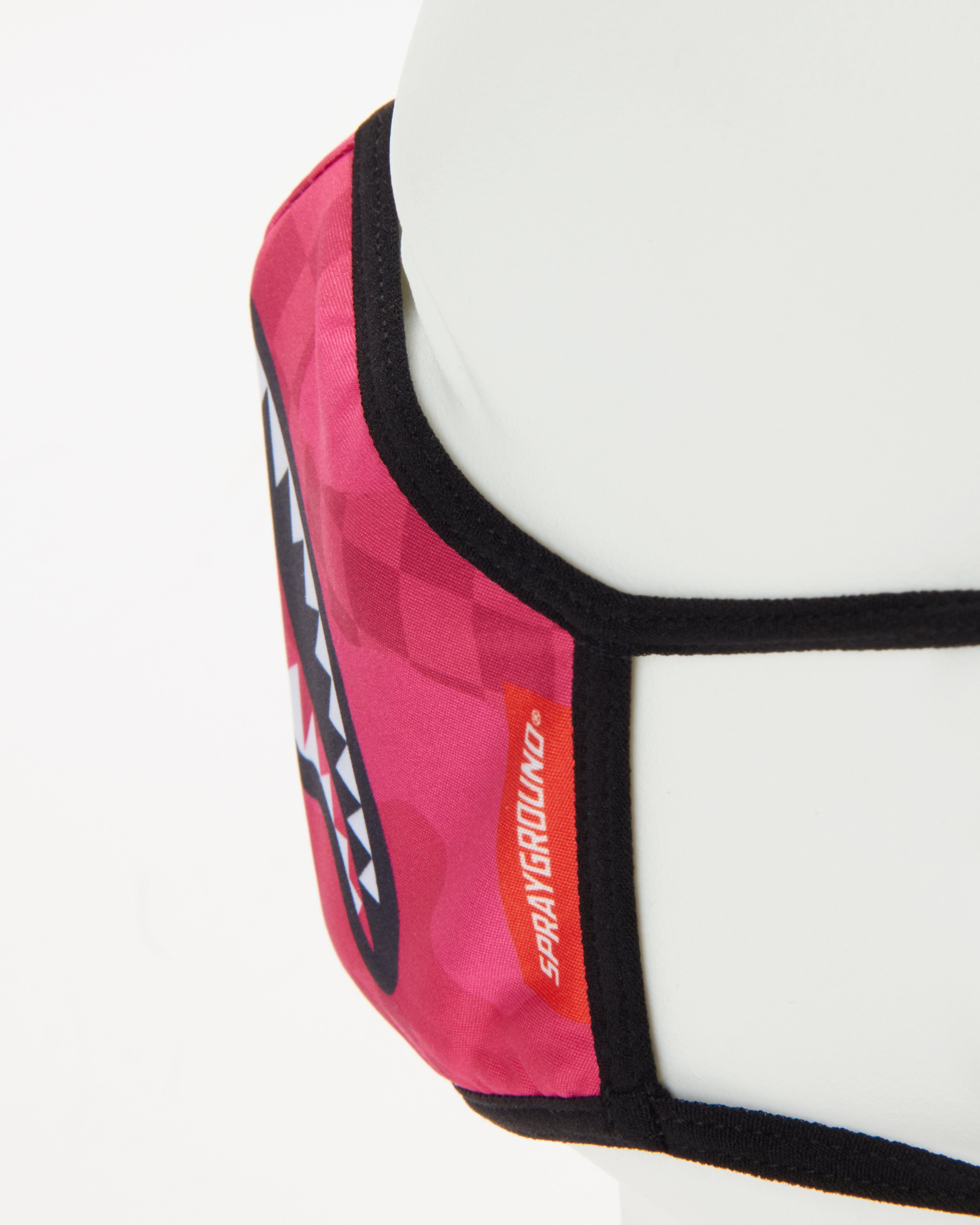 PINK ANIME SHARK FORM-FITTING MASK