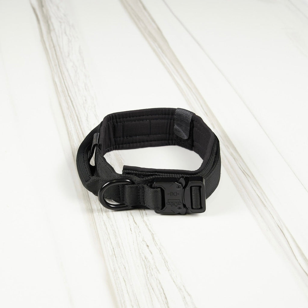 Tactical Nylon Dog Collar Black