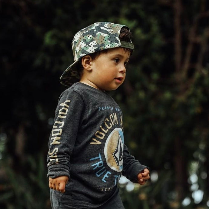 Flat Bill Snapback Hat Army Camo