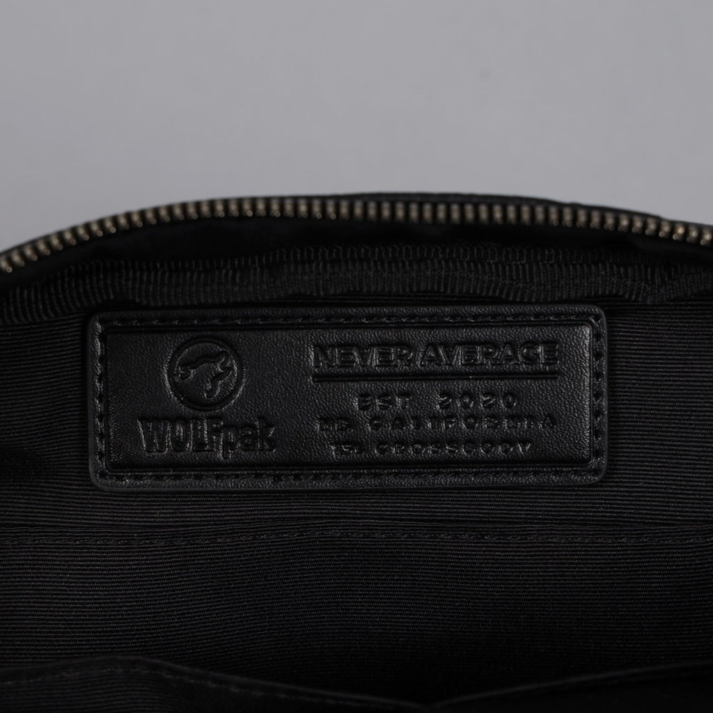 Crossbody Pack Black Luxury Leather