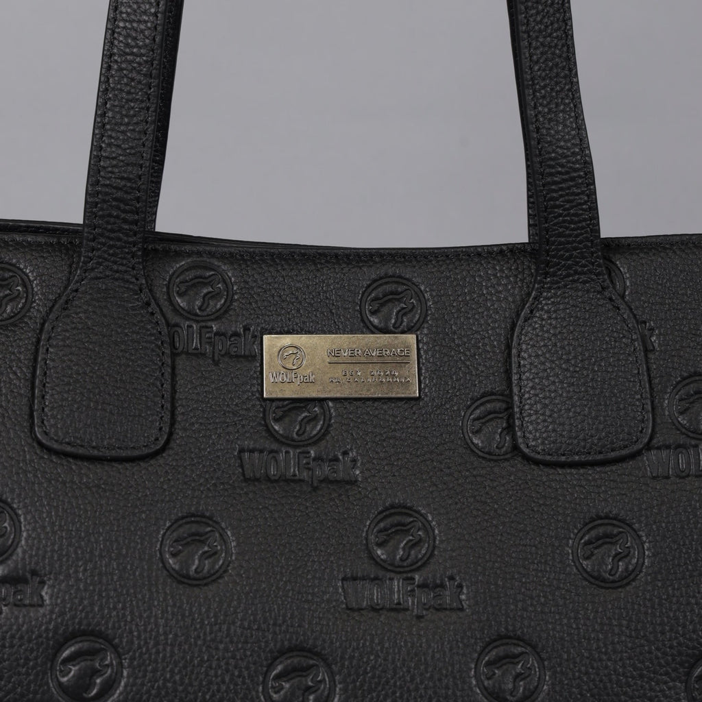 Tote Bag Black Luxury Leather
