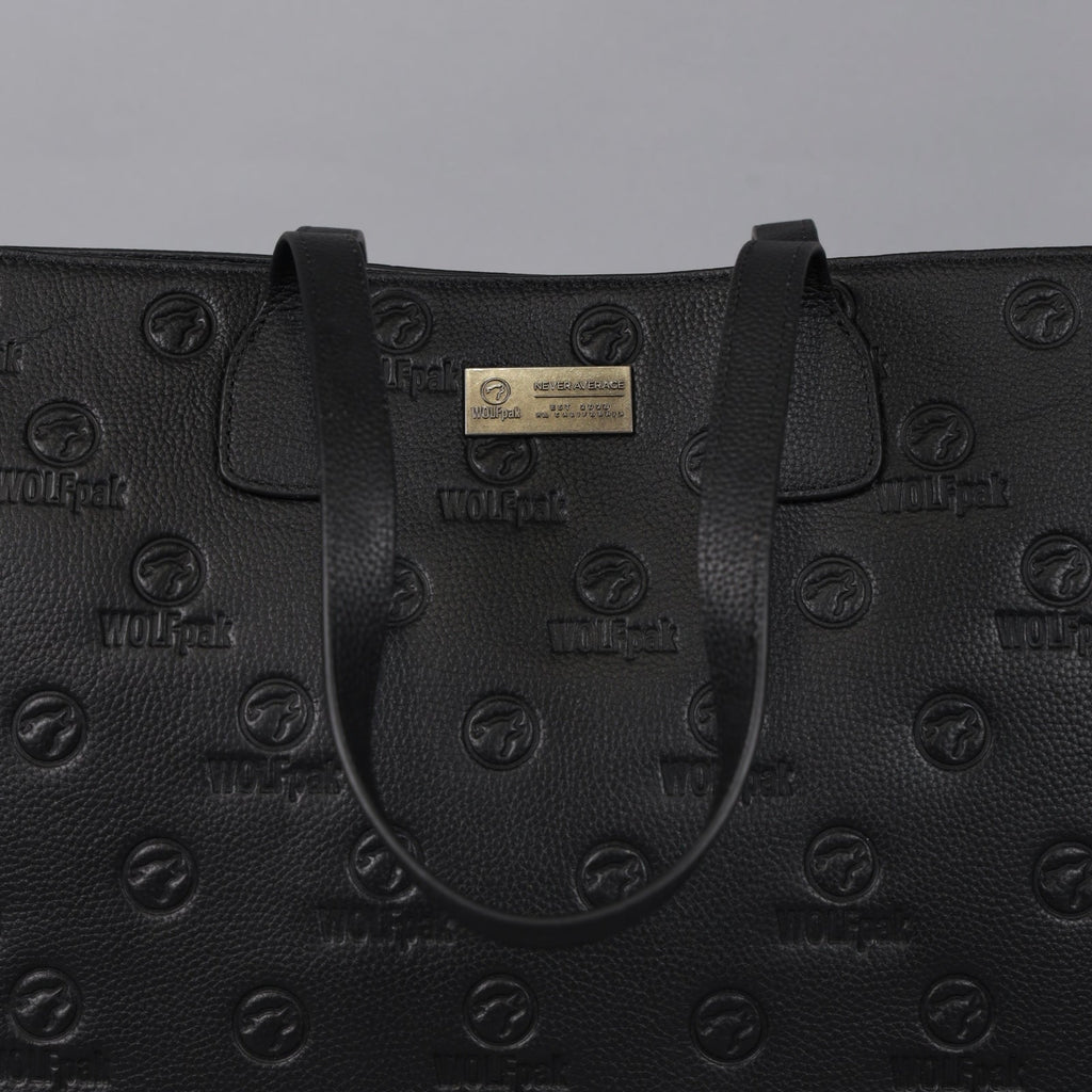 Tote Bag Black Luxury Leather