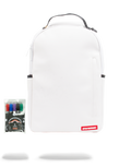 THE SPRAYGROUND DIY WHITE BACKPACK (VEGAN LEATHER & INNER MONEY LINING) & MARKERS INCLUDED