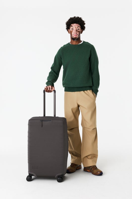 The Medium Check-In Luggage Cover in Charcoal