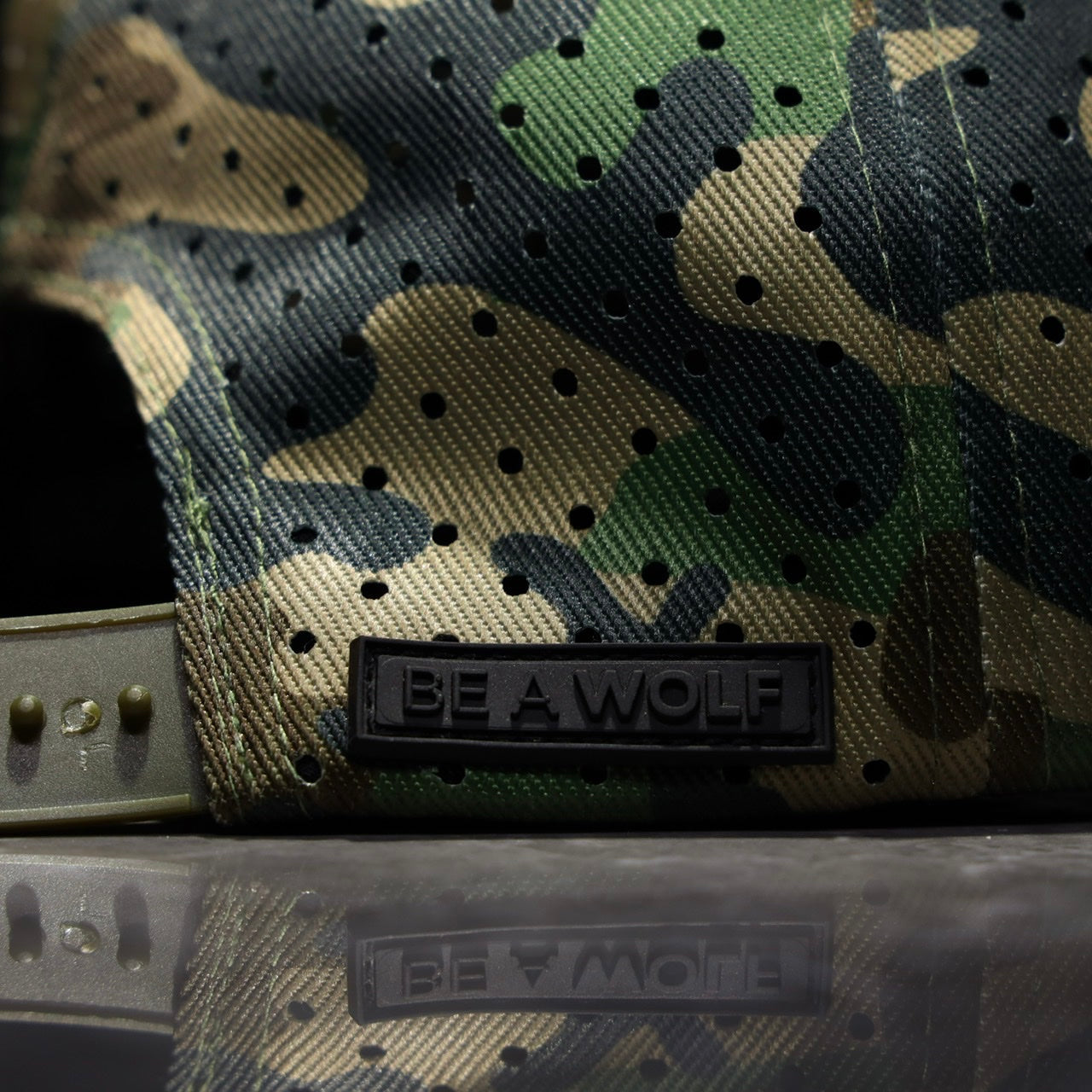 Flat Bill Snapback Hat Army Camo