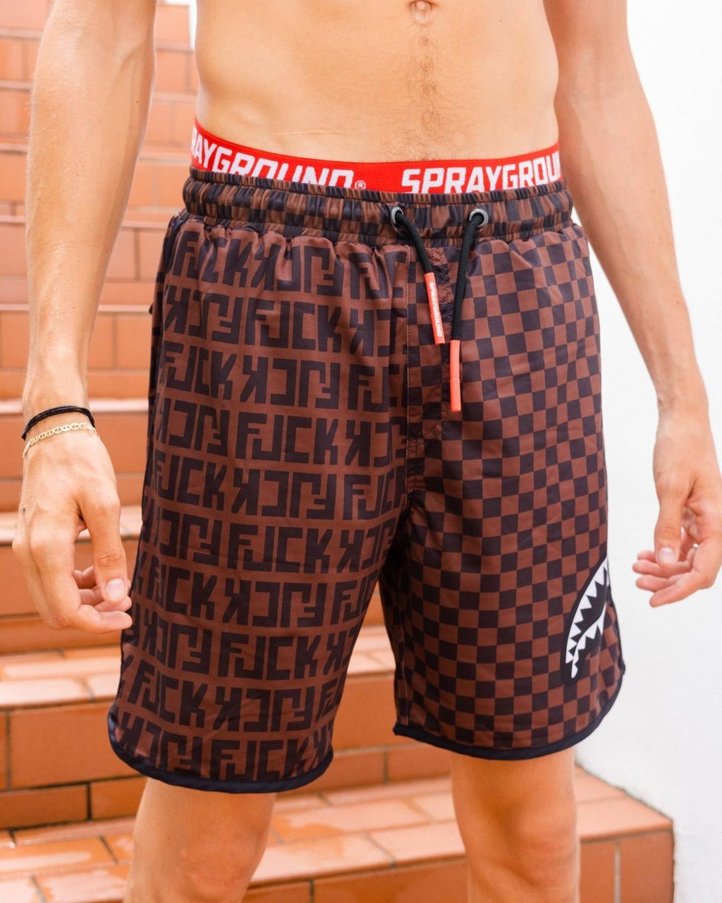 OFFENDED SPLIT THE CHECK CORTO SWIM TRUNKS