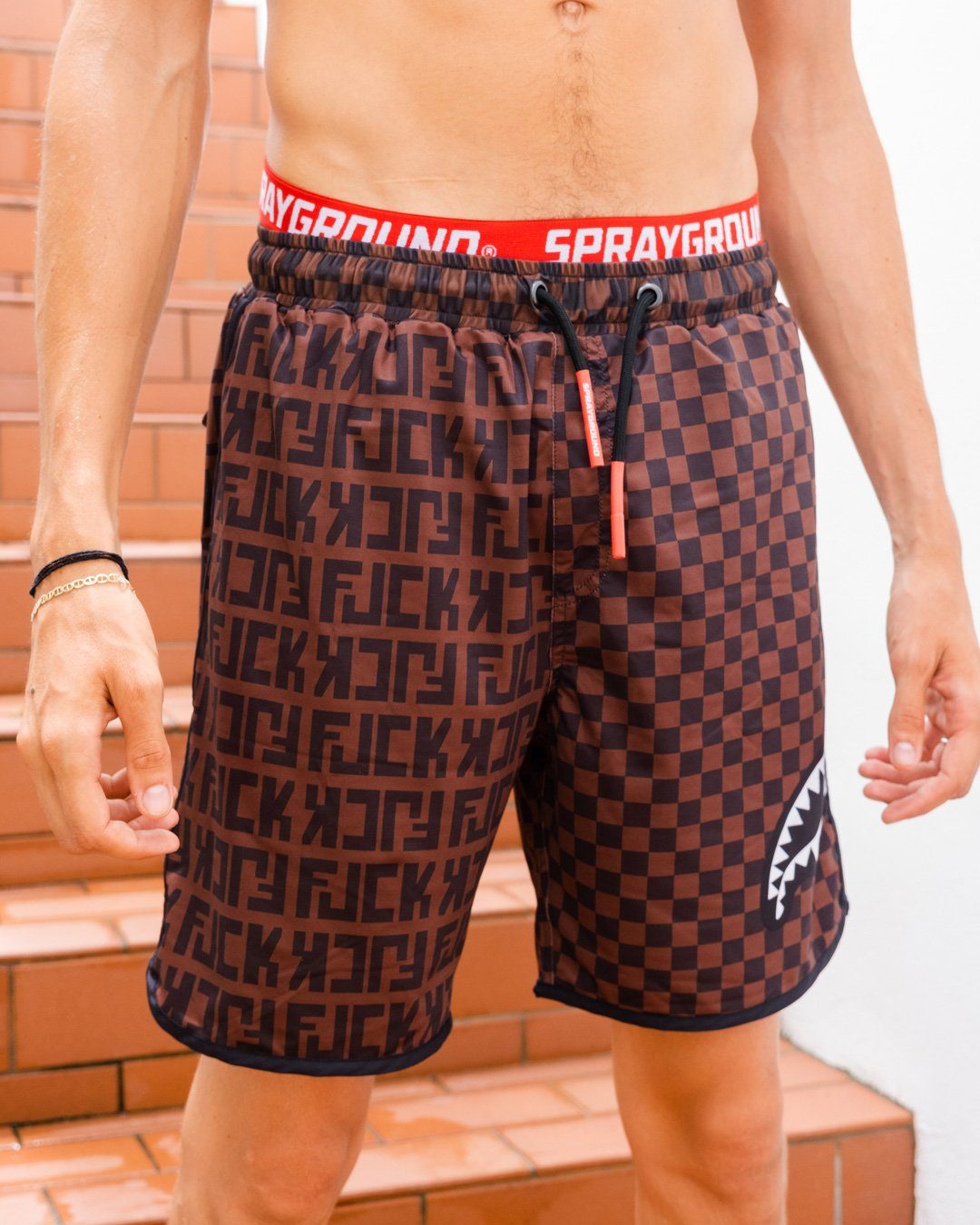 OFFENDED SPLIT THE CHECK CORTO SWIM TRUNKS