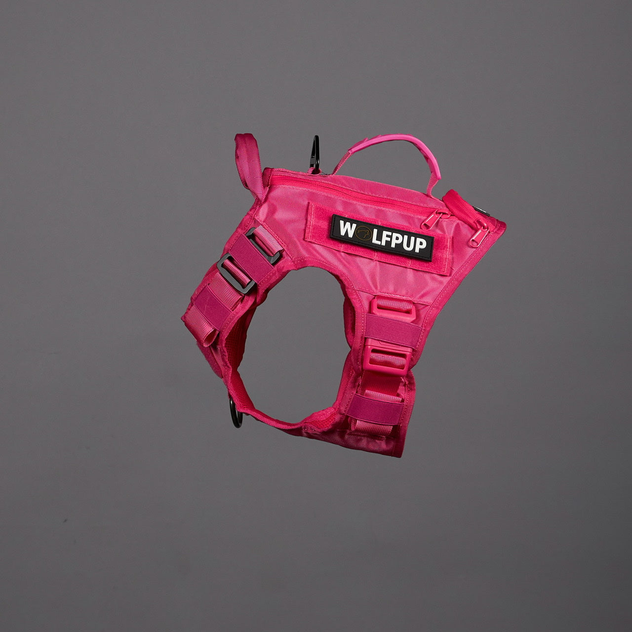 Neon Pink Tactical Dog Vest Harness