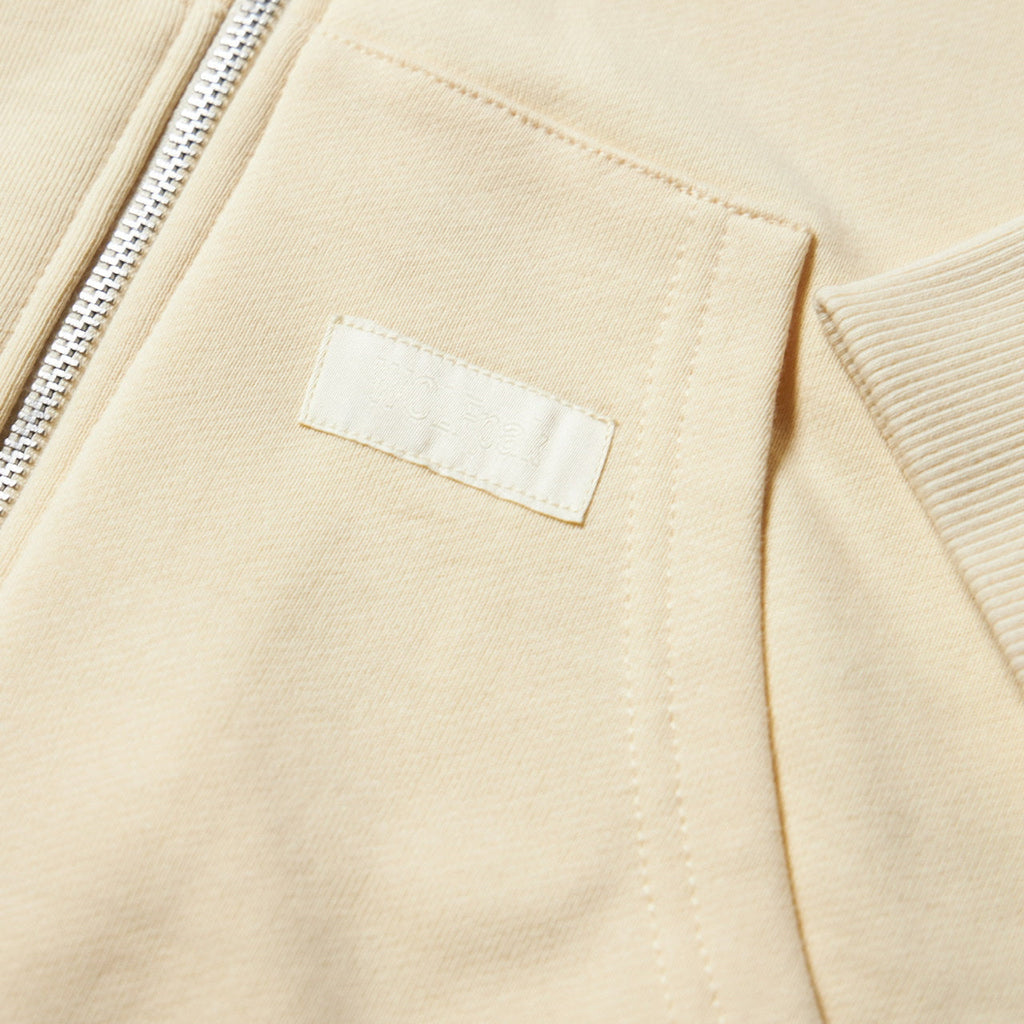 Cream Zip Up Hoodie