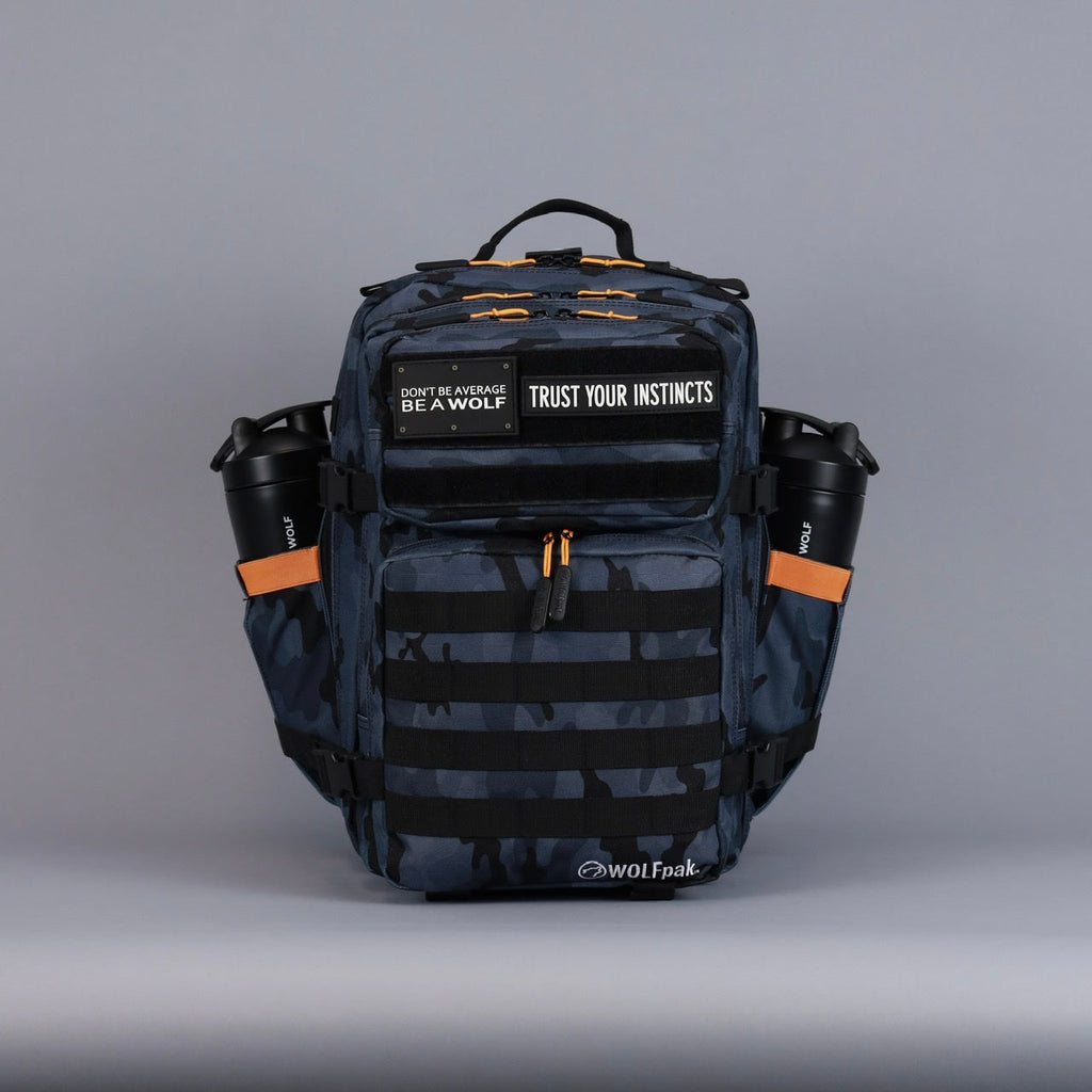 35L Backpack Black Camo Orange