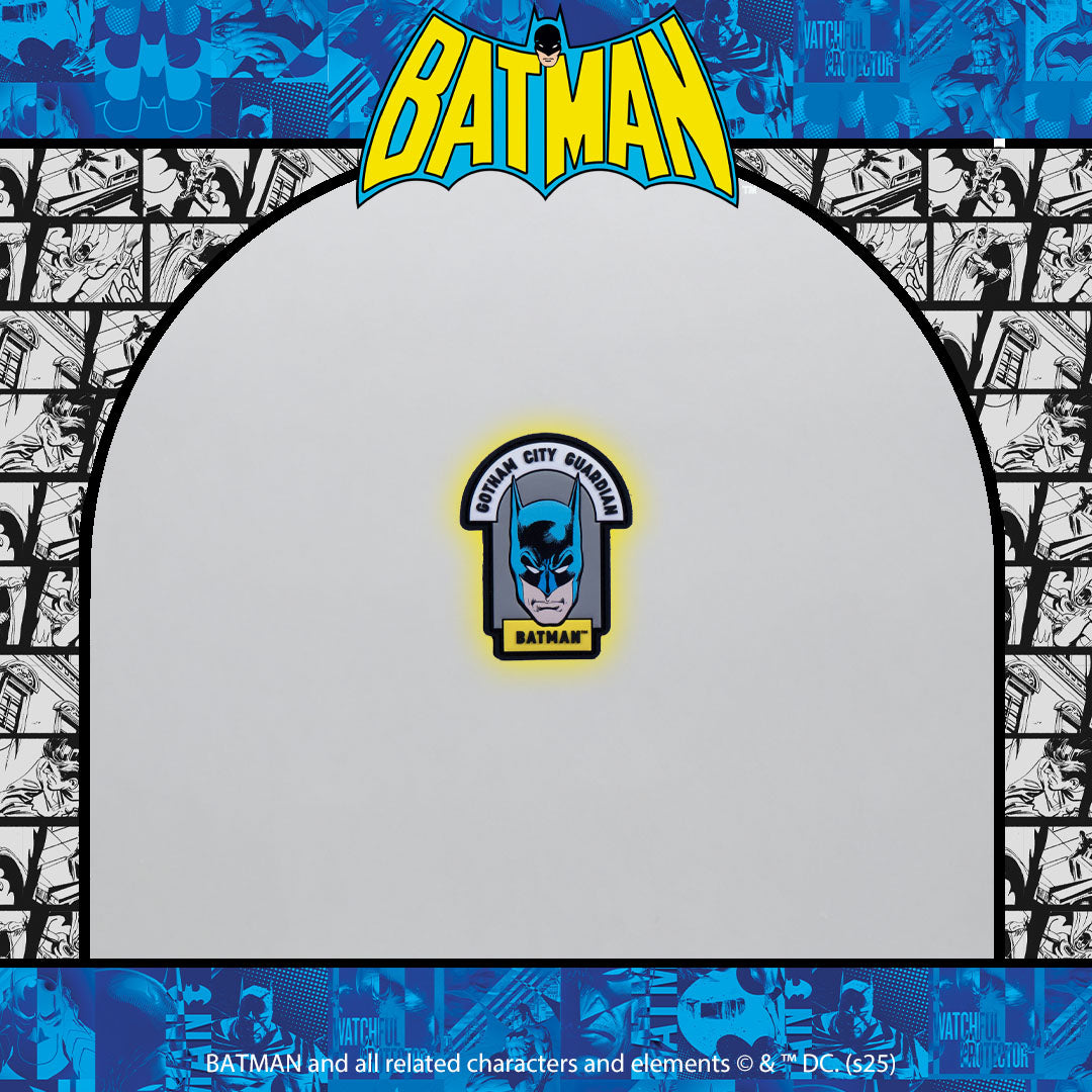 Retro Batman Head Gotham City Patch