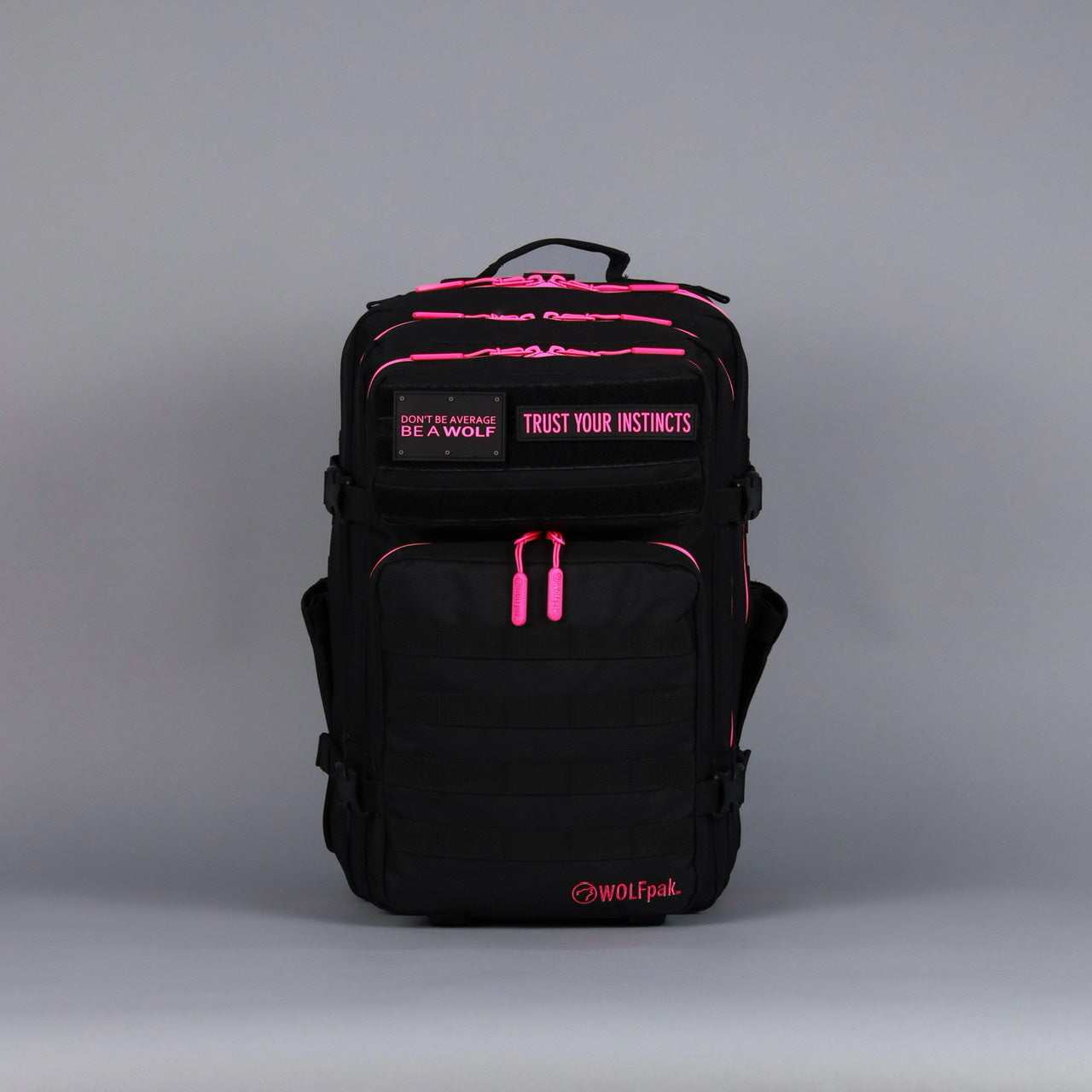 45L Backpack Black Neon Pink