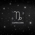 Zodiac Sign Capricorn Patch