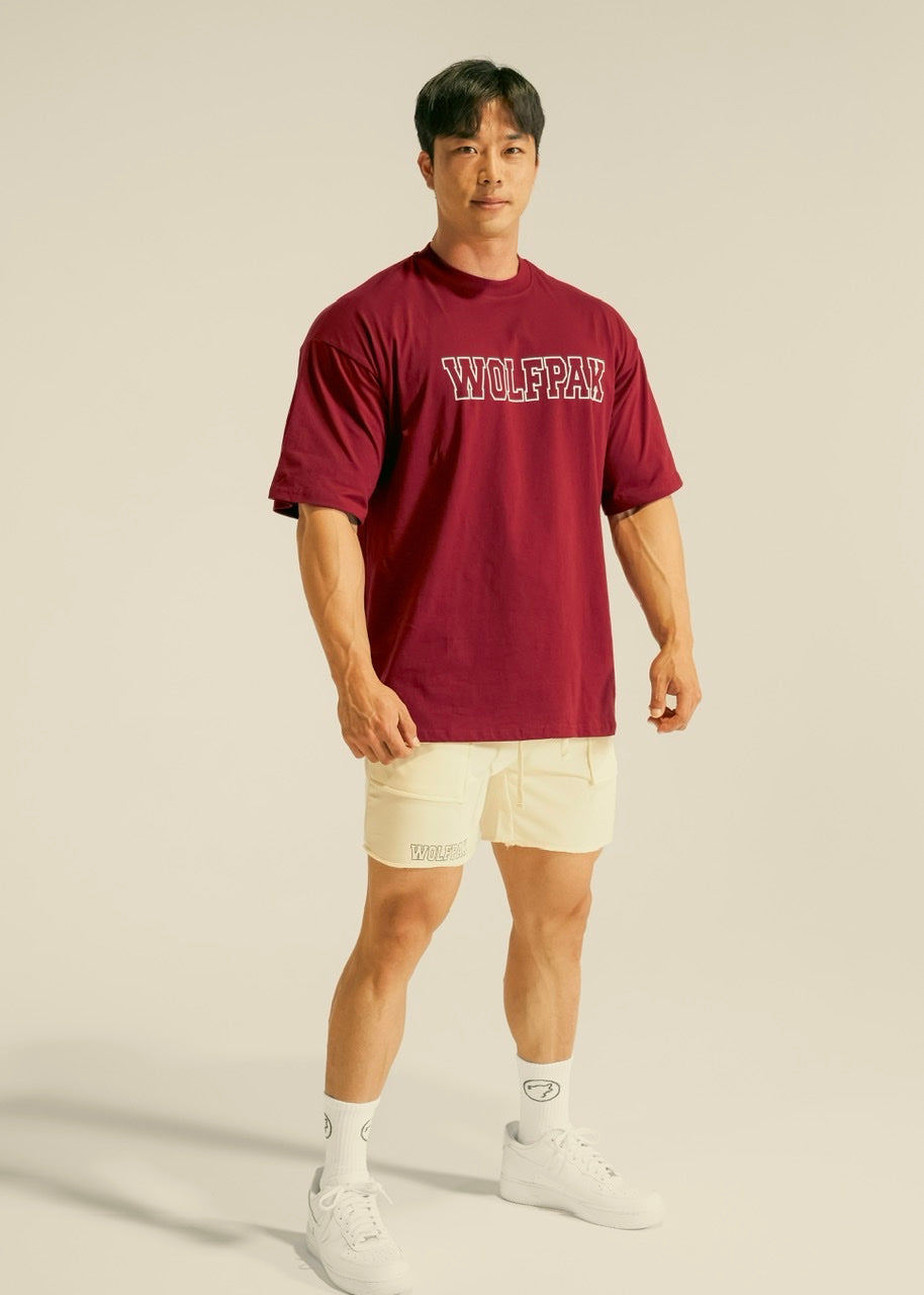 Men's Varsity Shorts Cream