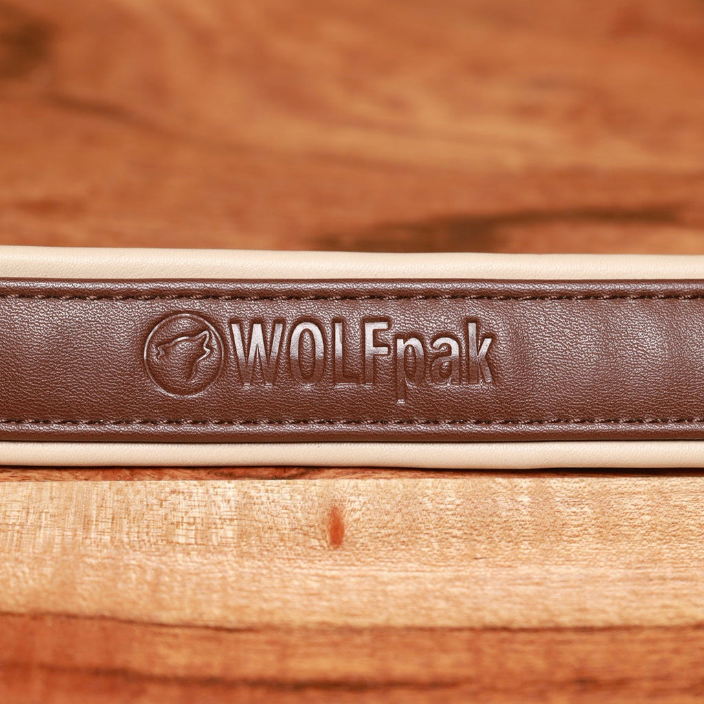 Luxury Dog Collar Sepia Brown & Neutral