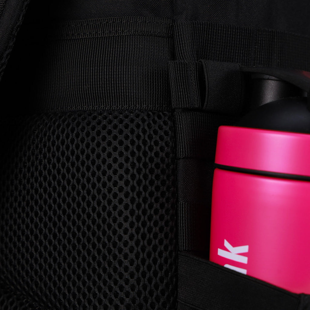 45L Backpack Black Neon Pink