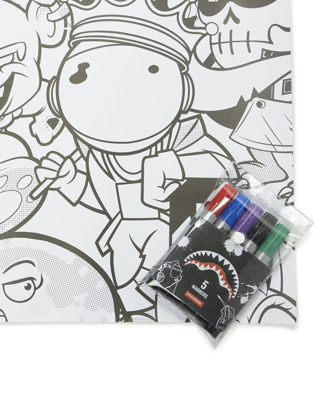 SPRAYGROUND HUGE COLORING POSTER 39"x27" & MARKERS INCLUDED