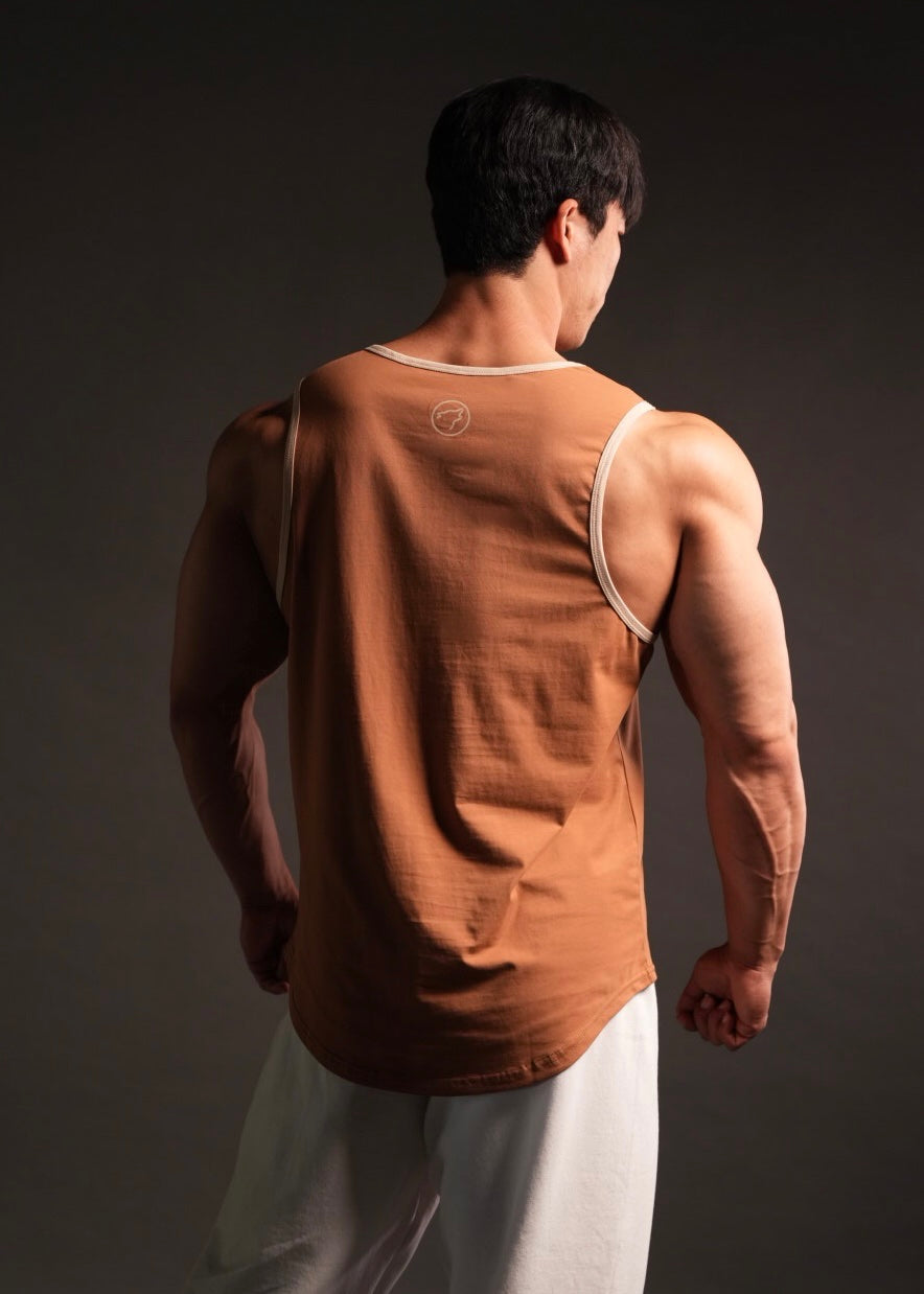 Men's Performance Tank Copper w/ Neutral Border (SALE)