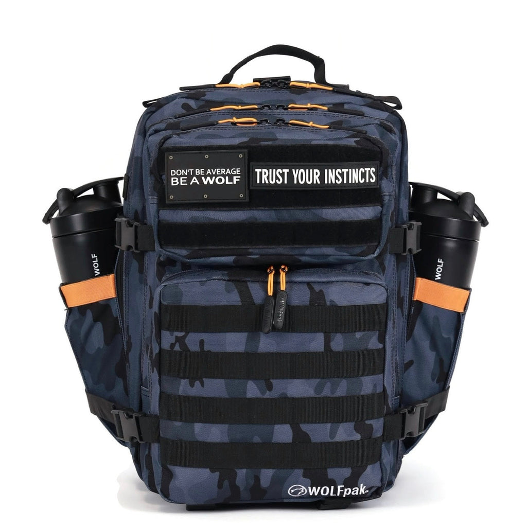 35L Backpack Black Camo Orange