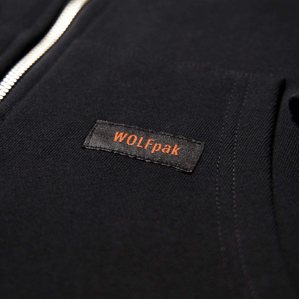 Alpha Black Savage Red Zip Up Hoodie