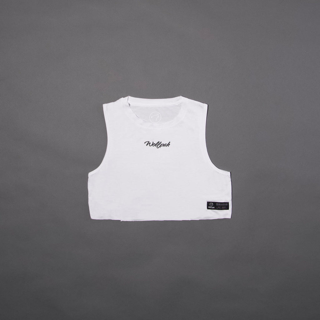 Women's Script Cropped Tank (SALE)