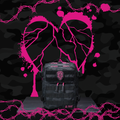 9L Backpack Mini Black Hearts
