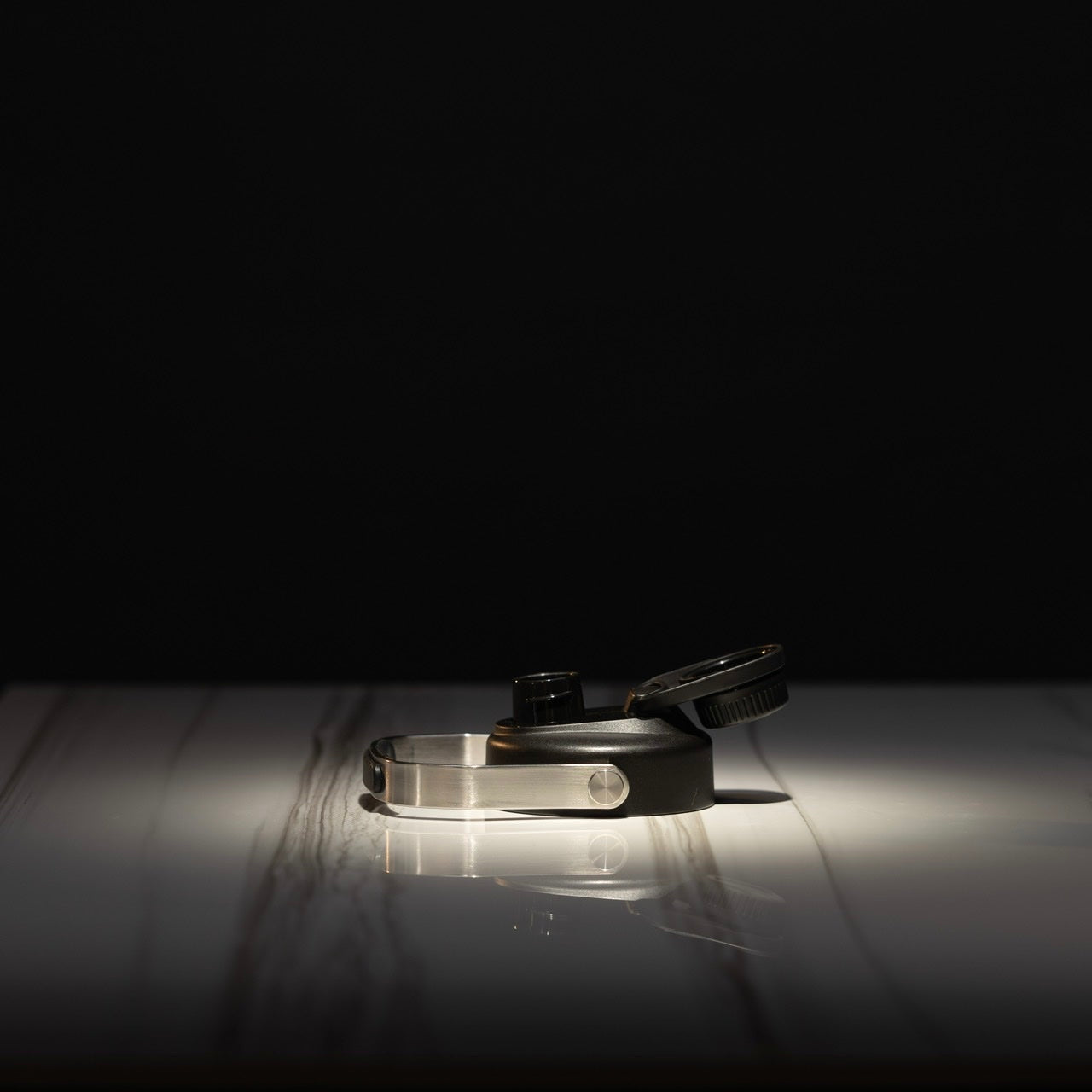 64oz Flask White Black Letters