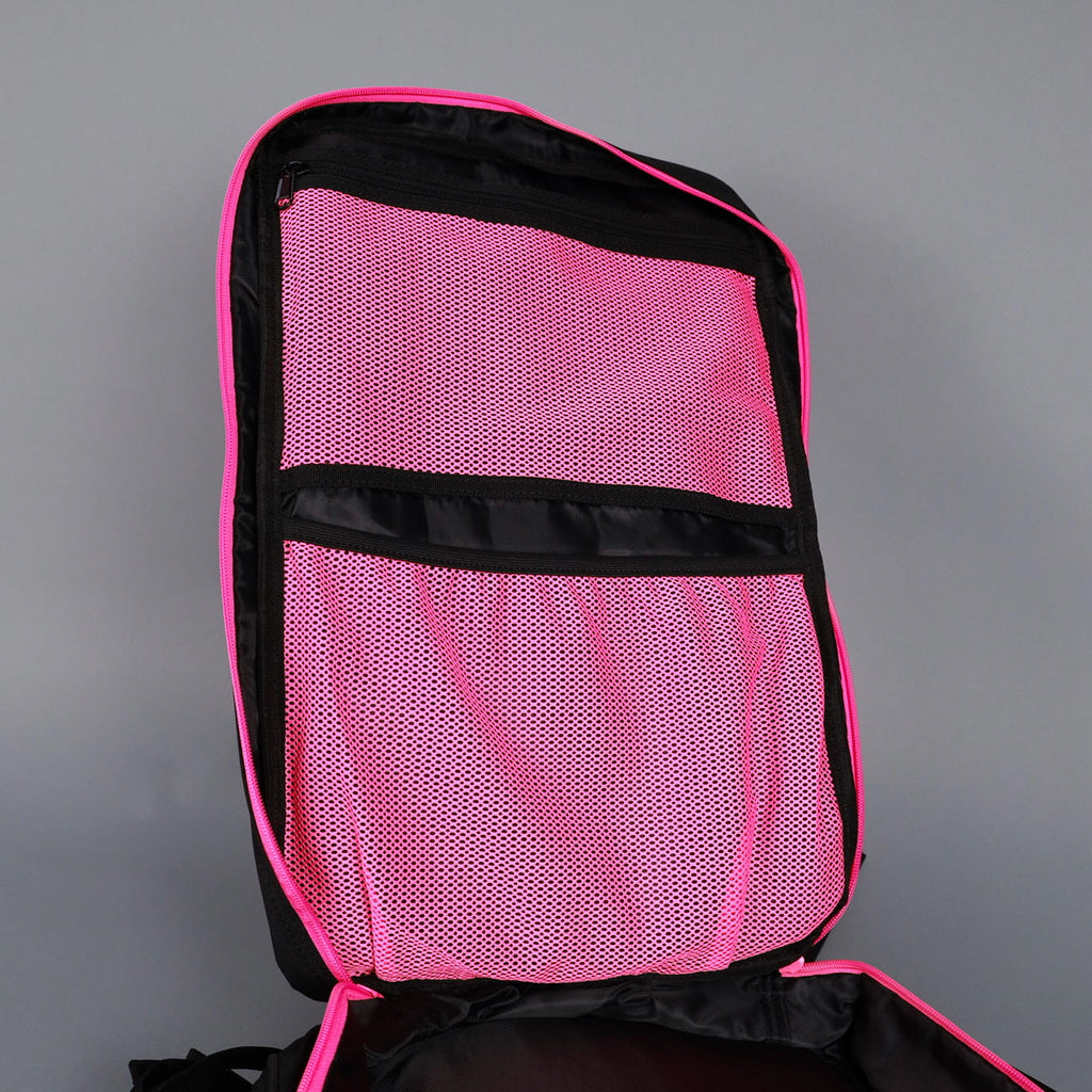 45L Backpack Black Neon Pink