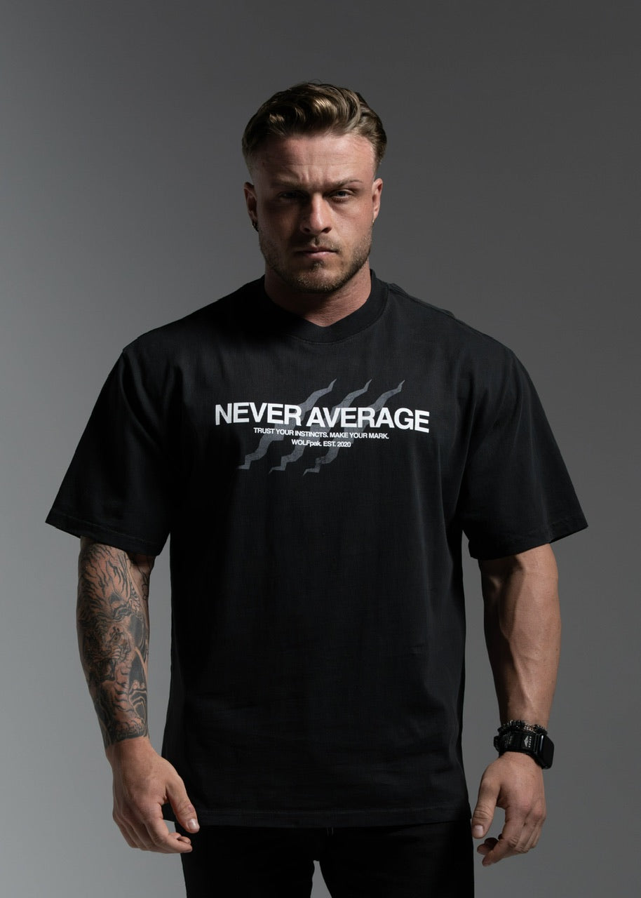Core "NEVER AVERAGE CLAWS" Graphic T-Shirt