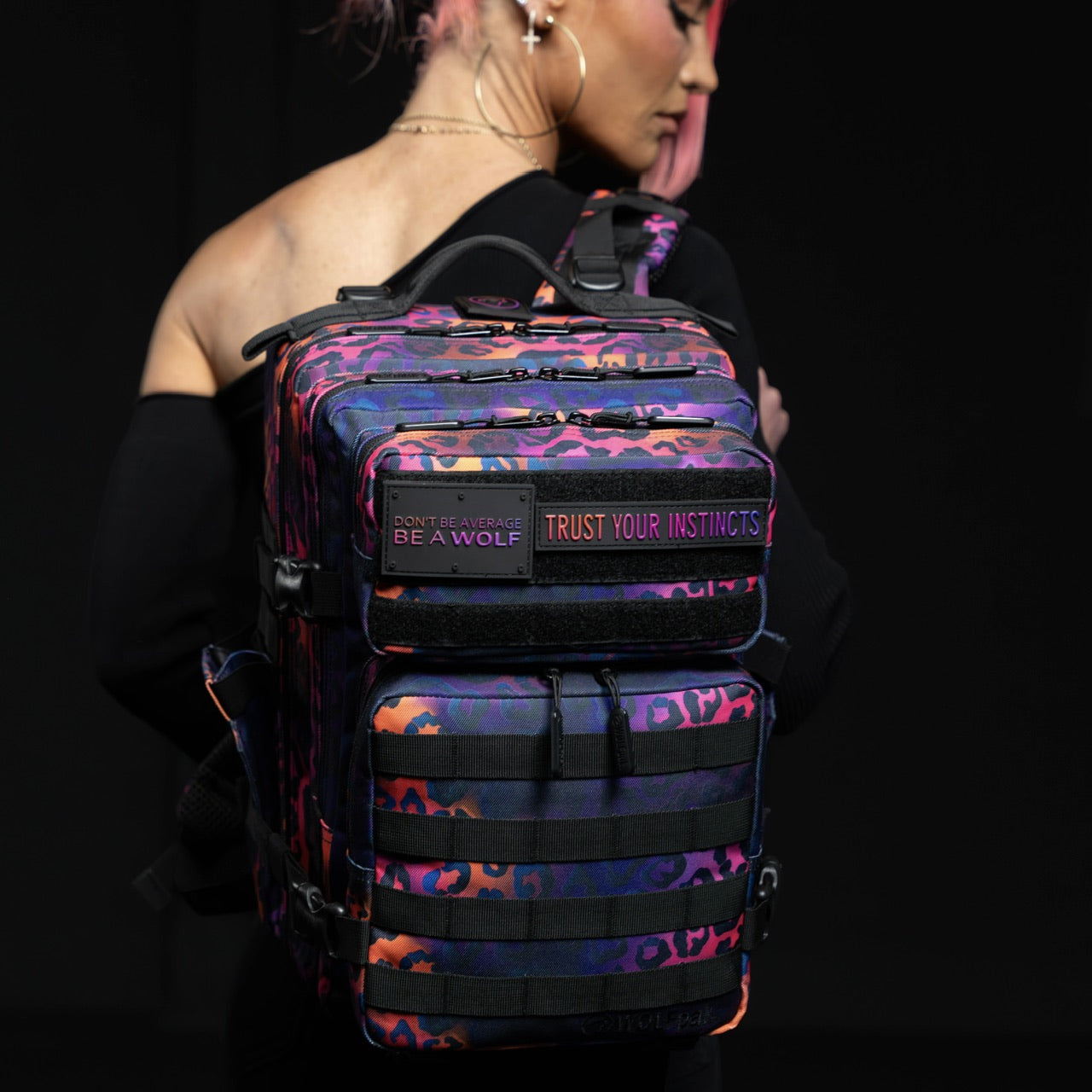 25L Backpack Neon Leopard