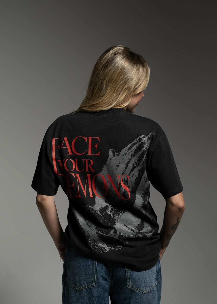 Duality Graphic T-Shirt Face Your Demons