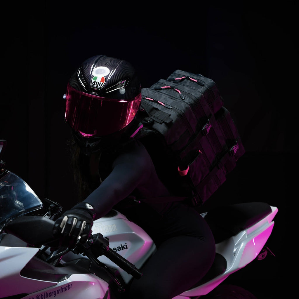 35L Backpack Black Hearts