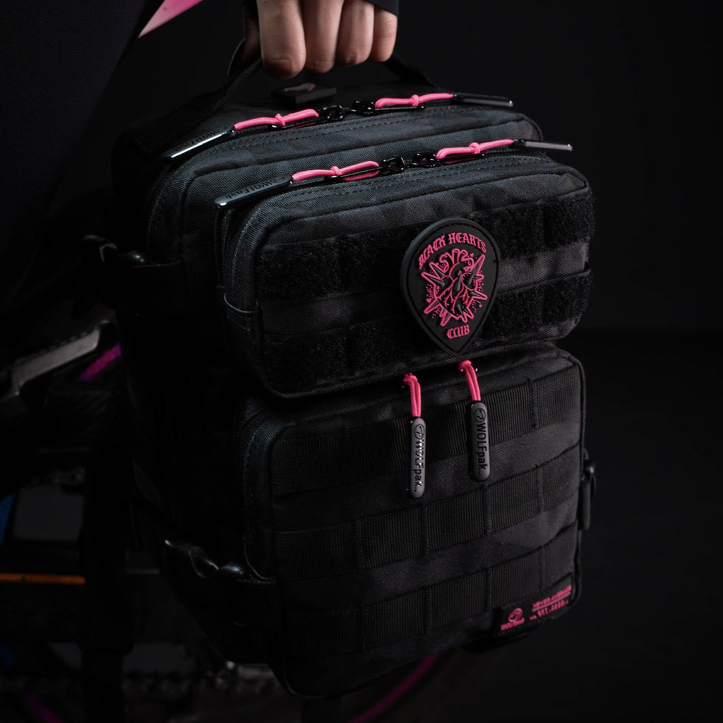 9L Backpack Mini Black Hearts