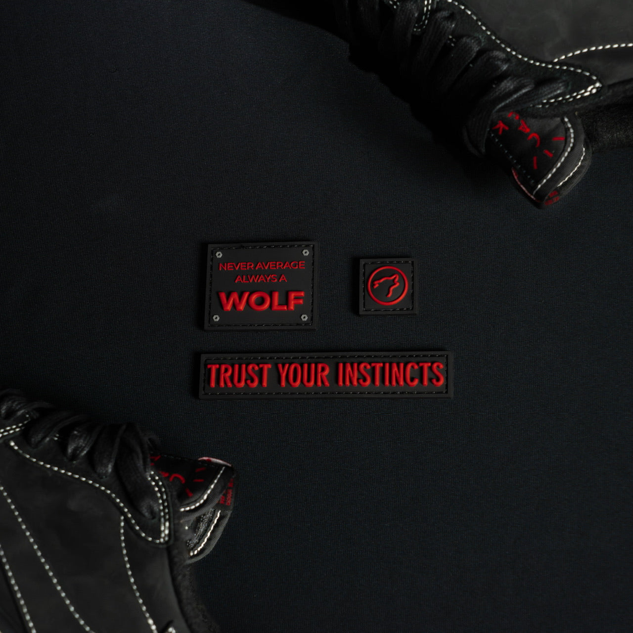 Black Phantom Red Backpack Mini Patch Kit