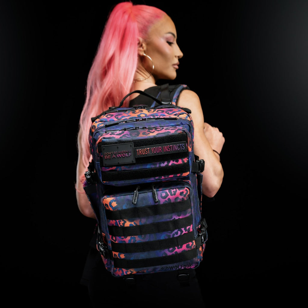 35L Backpack Neon Leopard