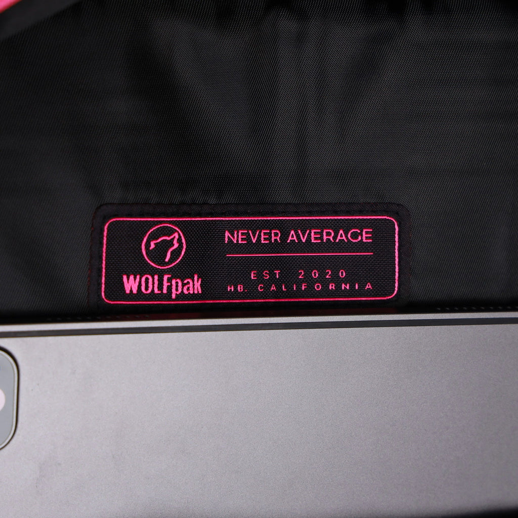 45L Backpack Black Neon Pink