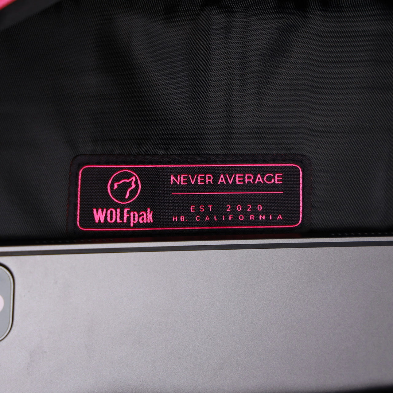 45L Backpack Black Neon Pink