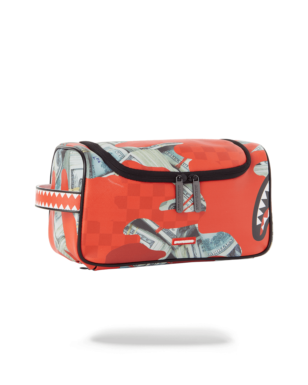 MONEY CAMO (RED) TOILETRY BAG