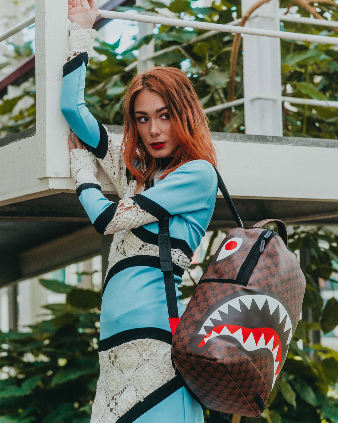 SHARKS AND SKULLS BACKPACK (DLXV)