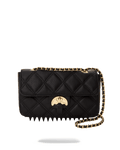 NOIR QUILT GOLD CHAIN SHARK HANDBAG