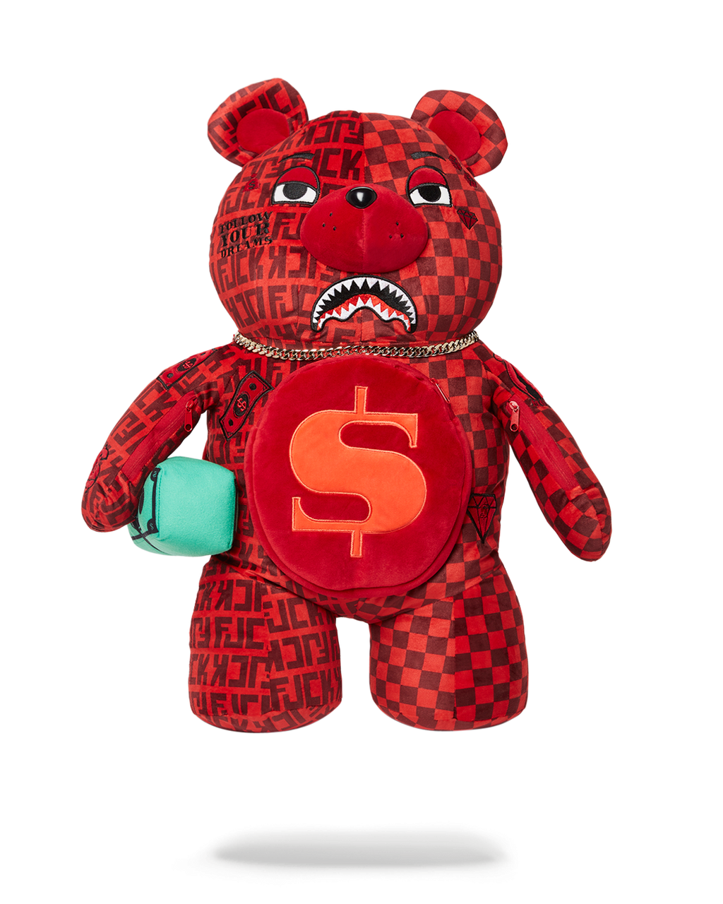 VENI VIDI VICI MONEYBEAR TEDDYBEAR BACKPACK