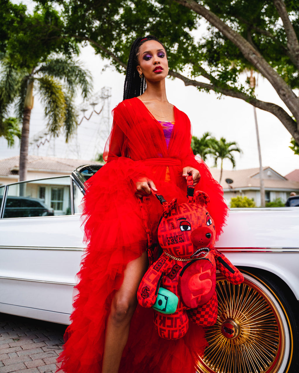 VENI VIDI VICI MONEYBEAR TEDDYBEAR BACKPACK