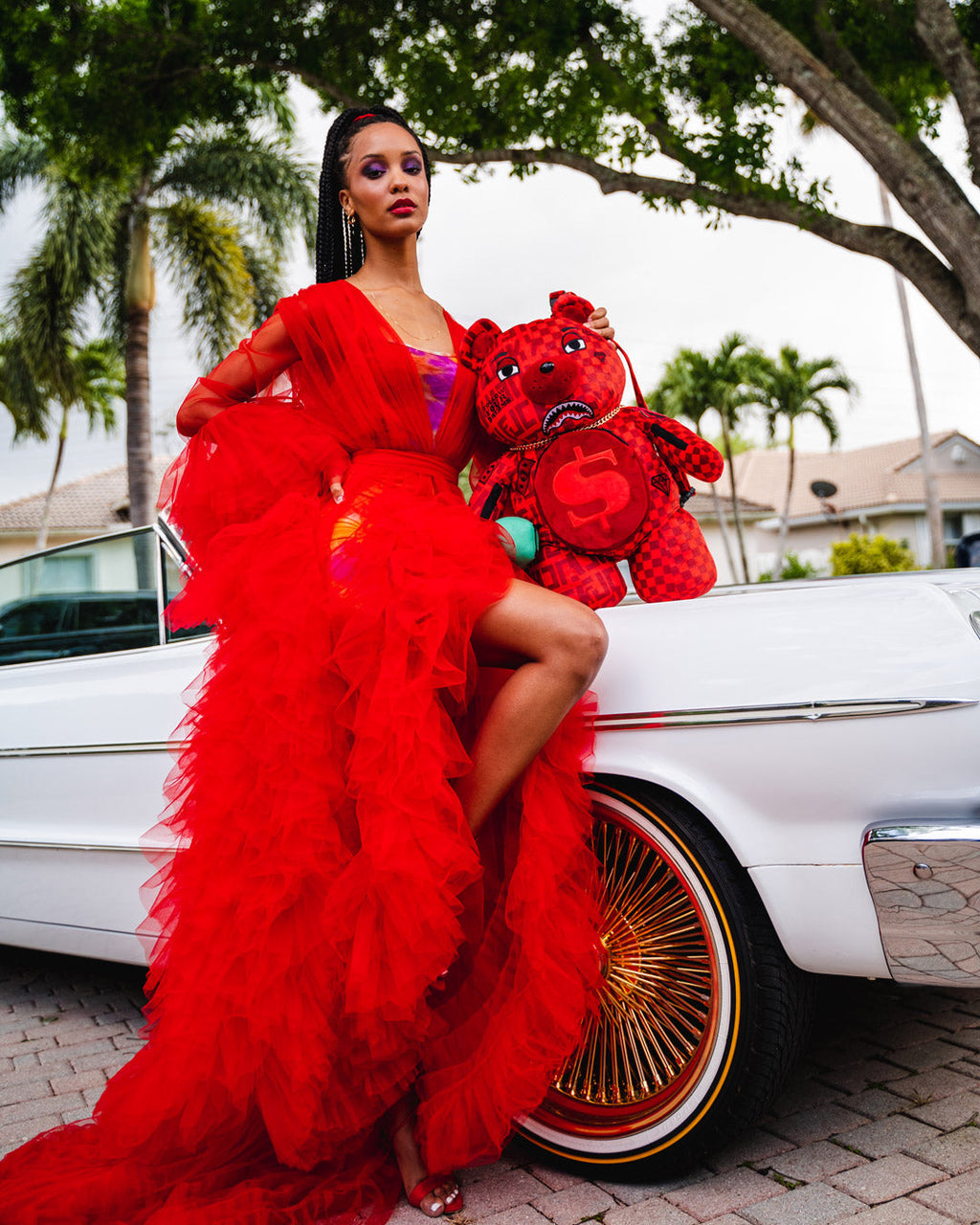 VENI VIDI VICI MONEYBEAR TEDDYBEAR BACKPACK